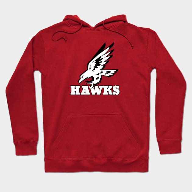 Hawks Mascot Hoodie by Generic Mascots